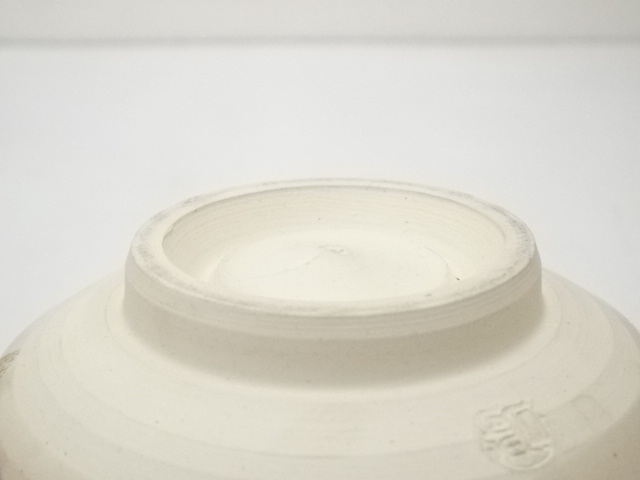 仁清写し 銀菱 筒茶碗 4 平安桐鳳 共箱付き 茶碗 茶道具 骨董